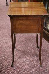 Mahogany Inlaid Sewing Box C190010