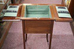 Mahogany Inlaid Sewing Box C190010