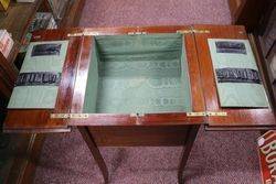 Mahogany Inlaid Sewing Box C190010