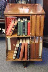 Mahogany Revolving Bookcase With Fine Quality Inlay  