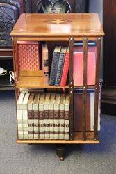 Mahogany Revolving Bookcase With Fine Quality Inlay  