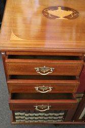 Mahogany Revolving Bookcase With Fine Quality Inlay  