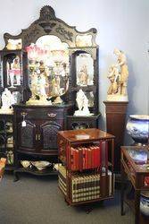 Mahogany Revolving Bookcase With Fine Quality Inlay  