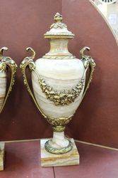 Marble And Gilt Urn