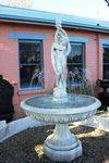 Marble Single Bowl Female Nude Water Fountain