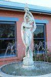 Marble Single Bowl Female Nude Water Fountain