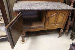 Marble Top Washstand with Blue Tiles inserts