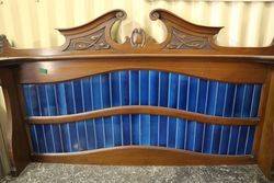 Marble Top Washstand with Blue Tiles inserts