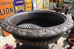 Massive Toulouse Cast Iron Urn And Base