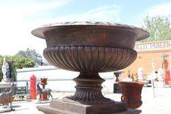 Massive Toulouse Cast Iron Urn And Base