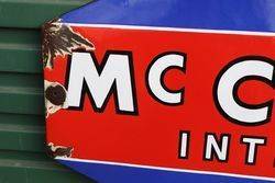 Mc Cormick International Enamel Advertising Sign 