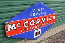 Mc Cormick International Enamel Advertising Sign 