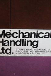 Mechanical Handling Ltd Enamel Advertising Sign 