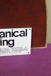 Mechanical Handling Ltd Enamel Advertising Sign 