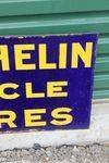 Michelin Cycle Tyres Post Mount Enamel Sign