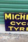 Michelin Cycle Tyres Post Mount Enamel Sign