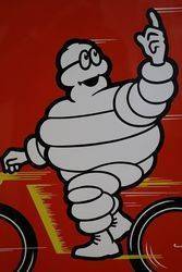 Michelin Double Sided Enamel Advertising Sign 