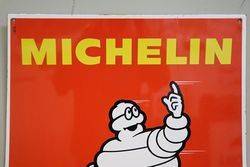 Michelin Double Sided Enamel Advertising Sign 