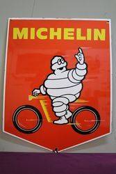 Michelin Double Sided Enamel Advertising Sign 