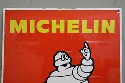 Michelin Double Sided Enamel Advertising Sign 