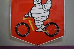 Michelin Double Sided Enamel Advertising Sign 