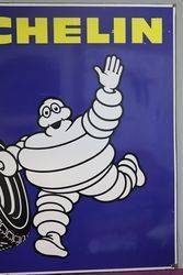 Michelin Double Sided Enamel Advertising Sign  
