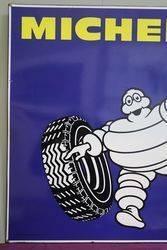 Michelin Double Sided Enamel Advertising Sign  