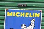 Michelin Shield Double Sided Enamel Sign