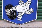 Michelin Shield Double Sided Enamel Sign