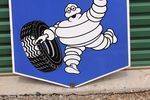 Michelin Shield Double Sided Enamel Sign