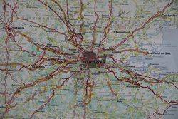 Michelin Tin England Map Sign 