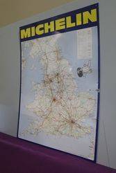 Michelin Tin England Map Sign 