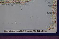 Michelin Tin England Map Sign 