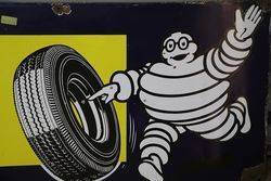 Michelin Tyre Enamel Advertising Sign 