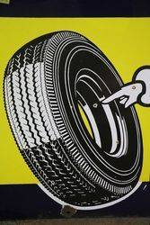 Michelin Tyre Enamel Advertising Sign 