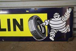 Michelin Tyre Enamel Advertising Sign 