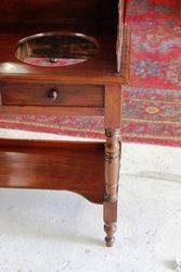 Mid Victorian Mahogany Double Washstand