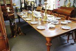 Mid Victorian Oak 4 Leaf Extension Table