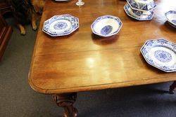 Mid Victorian Oak 4 Leaf Extension Table