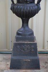 Milano Cast Iron Urn and Crested Base