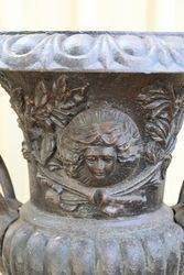 Milano Cast Iron Urn and Crested Base