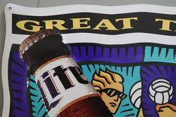 Miller Brewing Tin Advertising Sign