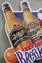 Miller Brewing Tin Advertising Sign 