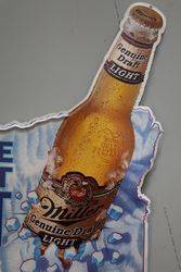 Miller Brewing Tin Advertising Sign 