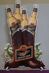 Miller Brewing Tin Advertising Sign 