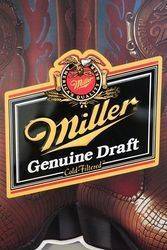 Miller Brewing Tin Advertising Sign 