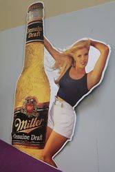 Miller Brewing Tin Advertising Sign 