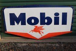 Mobil Double Side Enamel Advertising Sign 