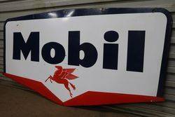 Mobil Double Sided Enamel Advertising Sign 