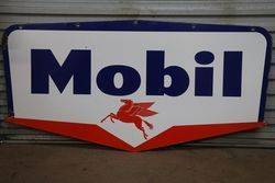 Mobil Double Sided Enamel Advertising Sign   